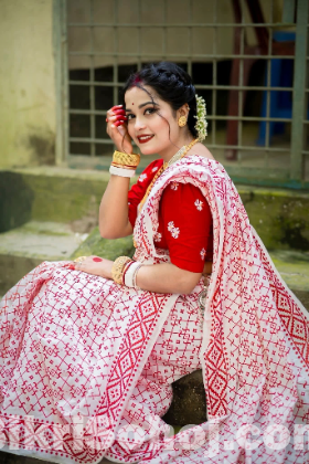 স্কিন প্রিন্ট শাড়ি